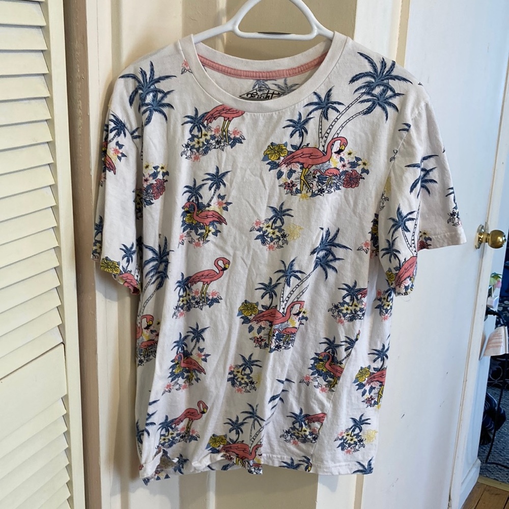 Eighty Eight Tropical Flamingo All Over Print Shirt